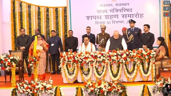 Rajasthan-Chief-Minister-Bhajan-Lal-Sharma-Expands-Cabinet-with-Inclusion-of--Ministers-in-Swearing-In-Ceremony