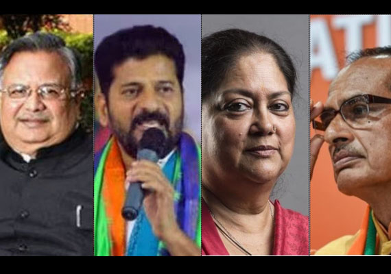 2023-Assembly-Election-Results-Unveil-Potential-Chief-Ministers-Speculating-the-Faces-to-Lead-MP-Rajasthan-Chhattisgarh-Telangana—Who-Will-Don-the-CM-Hat